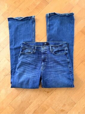 Banana Republic Straight-Leg Mid Wash Blue Jeans